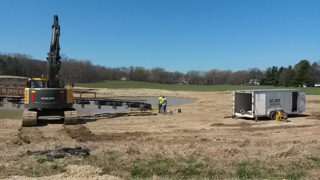 System being installed in the water